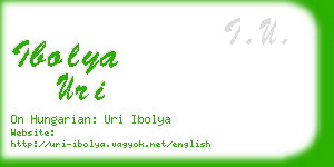 ibolya uri business card